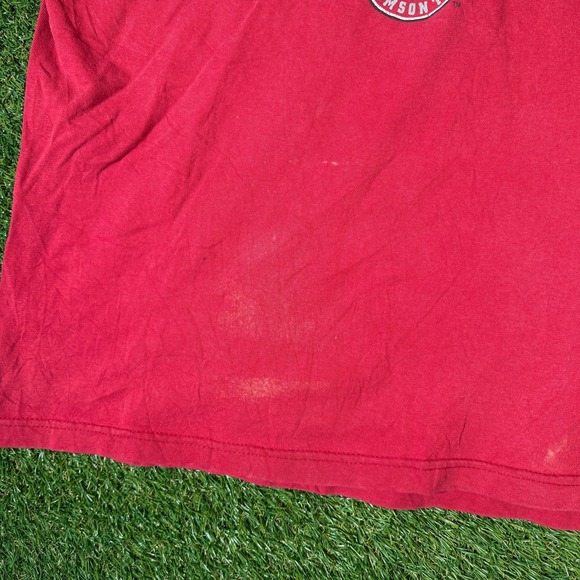 Alabama Crimson Tide Auburn Fan Joke Shirt L Red NCAA College Rivalry Distressed - Picture 6 of 8